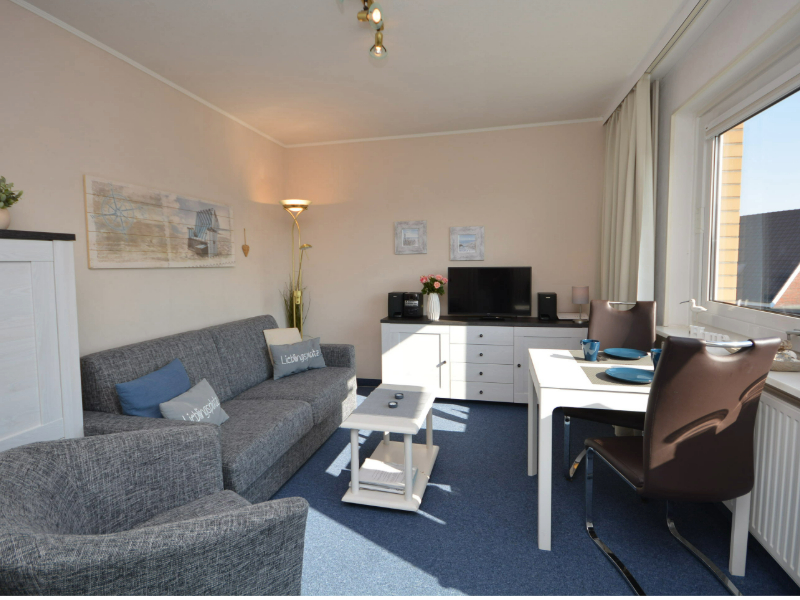 Sylt Ferienwohnung MEERzeit 140-3-Wohnzimmer